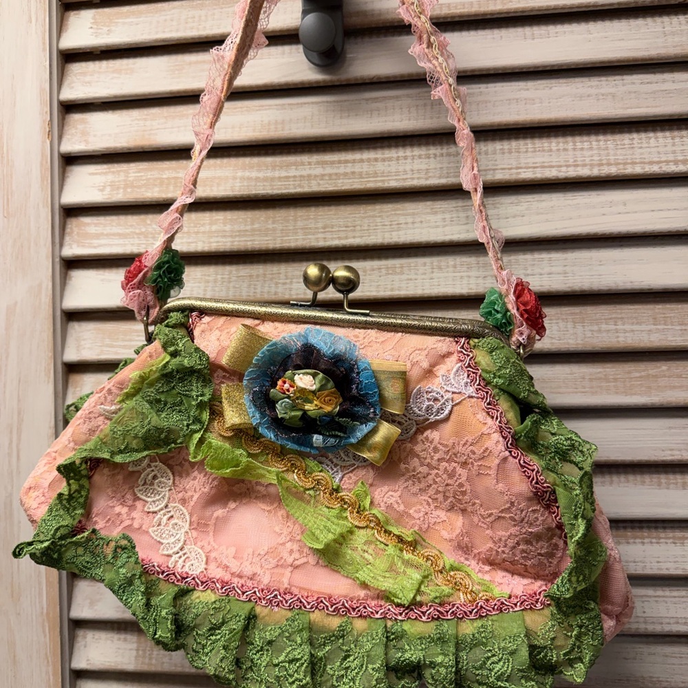 Floral Lace  boho whimsy Victorian Women's Bag